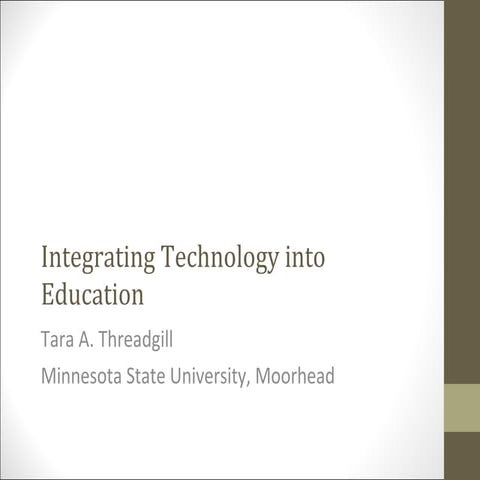Emerging Technology into Education