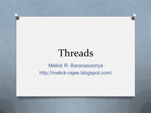 Threading