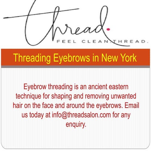 Threading Eyebrows in New York | PPT