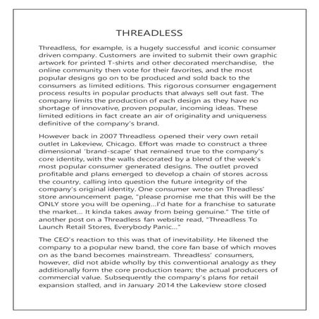 THREADLESS ASSIGNMENT