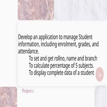 Java Application for Managing Student Records and Performance | PPTX