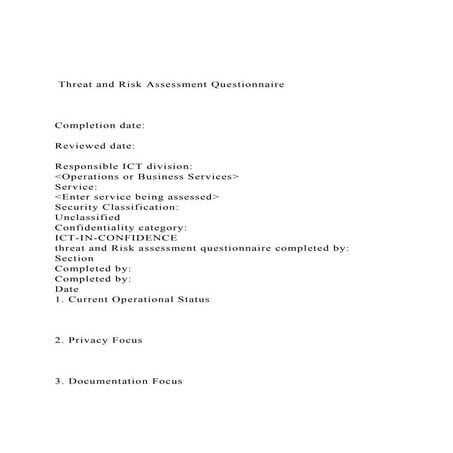  Threat and Risk Assessment QuestionnaireCompletion da.docx