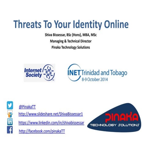 Threats to your identity online