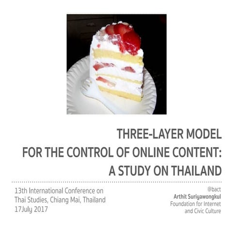 Three-Layer Model for the Control of Online Content: A Study on Thailand
