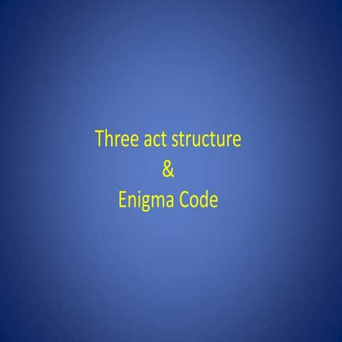 Three act structure