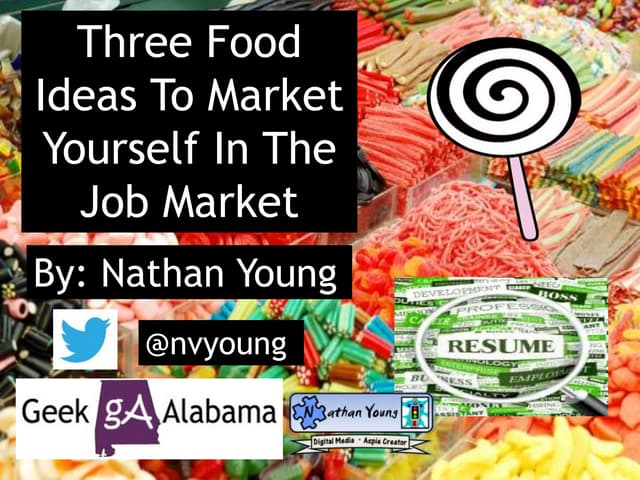 Three Food Ideas To Market Yourself...
