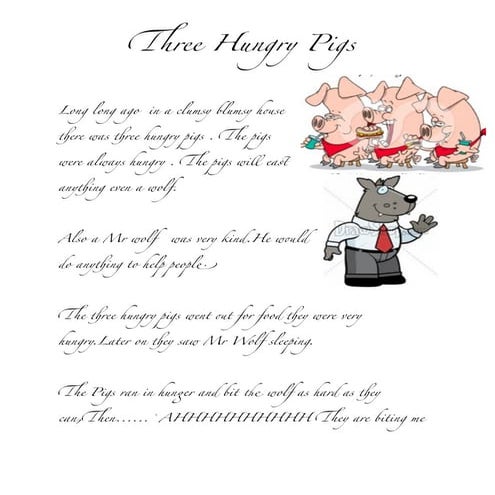 Three hungry pigs pdf