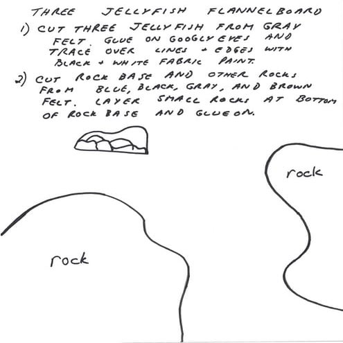 Three Jellyfish--Flannelboard