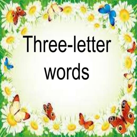Three letter words part 2
