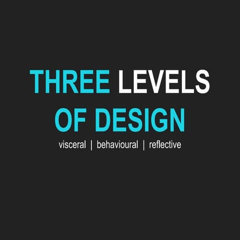 Three levels of design