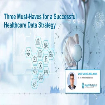 Three Must-Haves for a Successful Healthcare Data Strategy