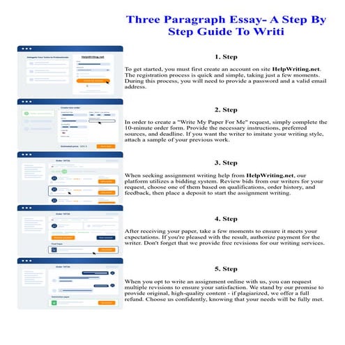 Three Paragraph Essay- A Step By Step Guide To Writi