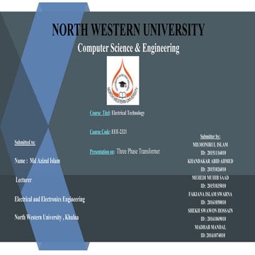 Three phase transformer