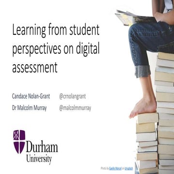 Learning from student perspectives on digital assessment