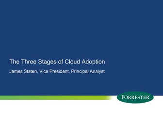 The Three Stages of Cloud Adoption - RightScale Compute 2013