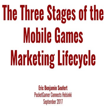 Navigating the Three stages of the Mobile Game Marketing Lifecycle
