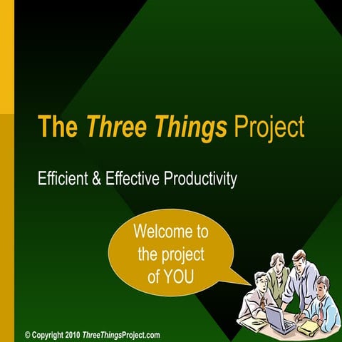 Three Things Project Presentation