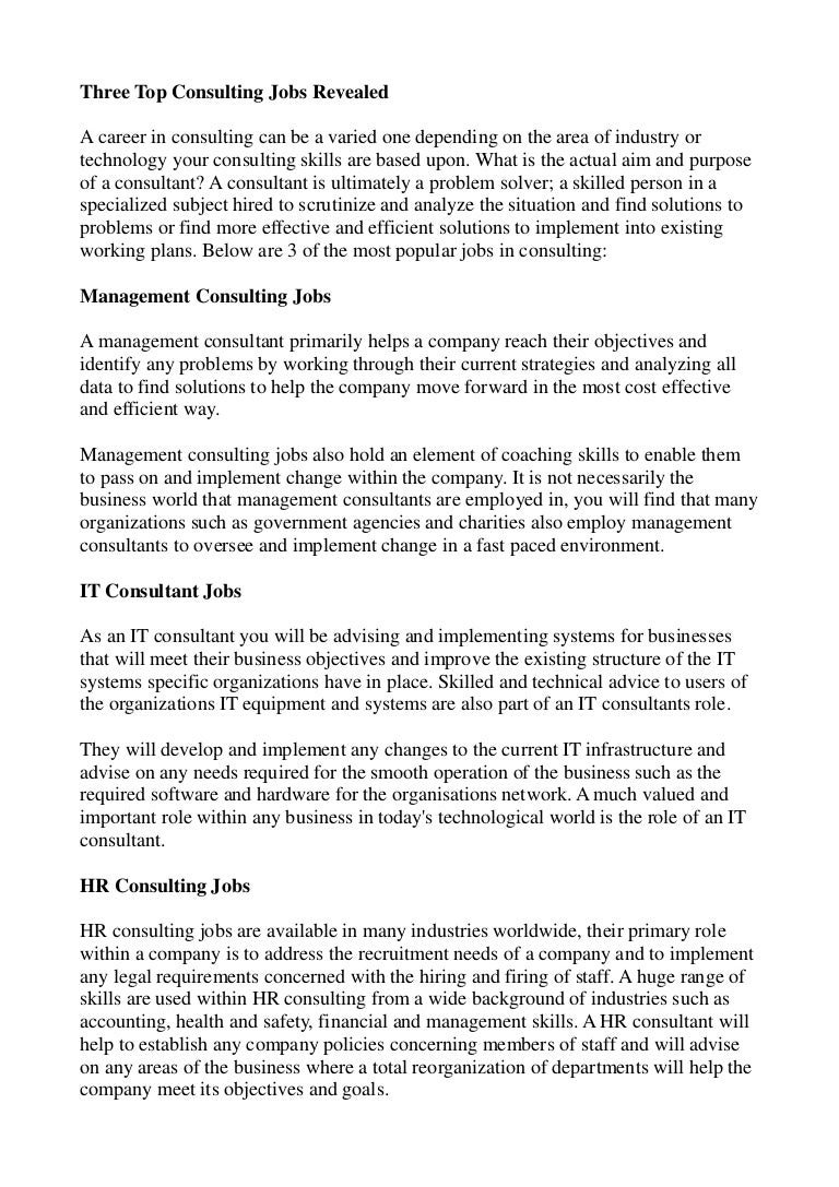 it consulting jobs
