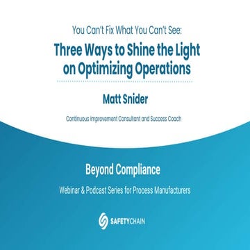 You Can’t Fix What You Can’t See: Three Ways to Shine the Light on Optimizing...
