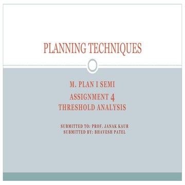 Thresold analysis planning techniques bhavesh patel_20sa03up014