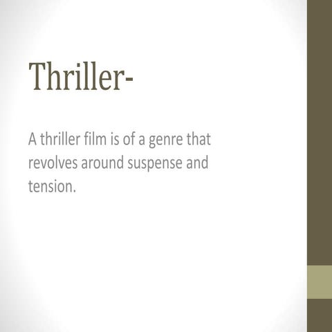 Thriller Genre Research
