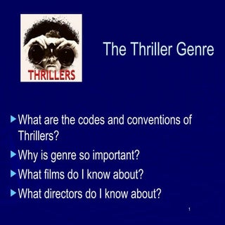 Thriller conventions