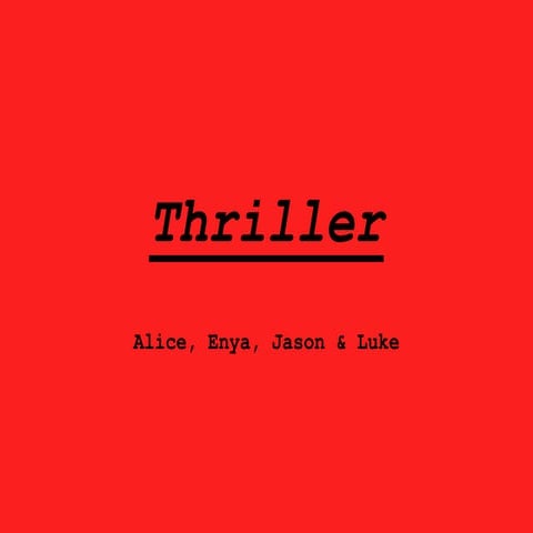 Different genre of thriller | PPTX