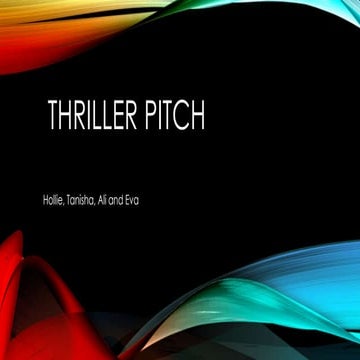 Thriller pitch