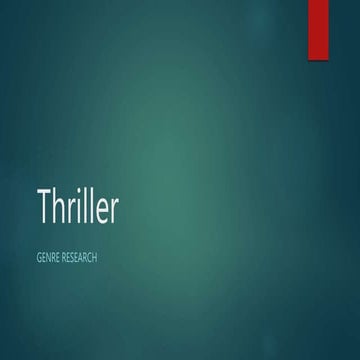 Thriller powerpoint
