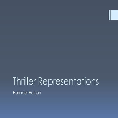 Thriller representations