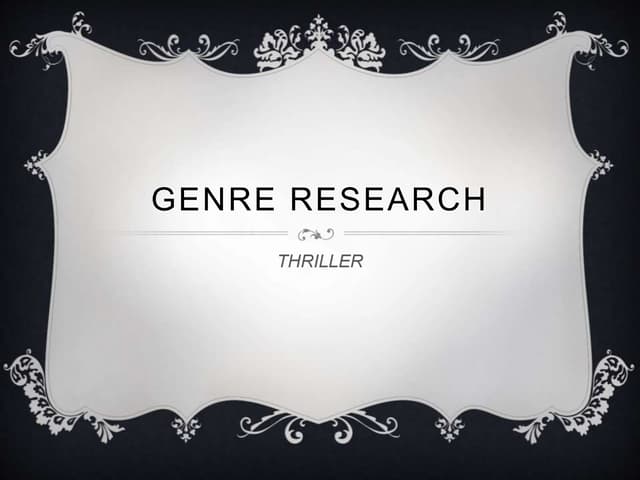 Thriller research
