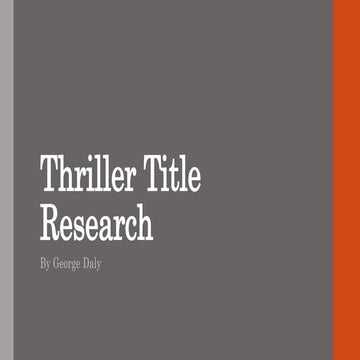 Film title analysis (crime) | PPTX