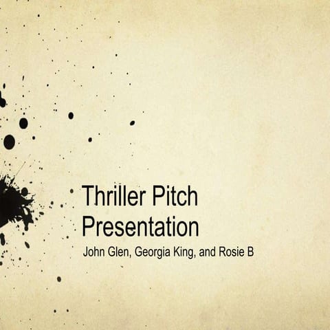 Thriller trailer presentation