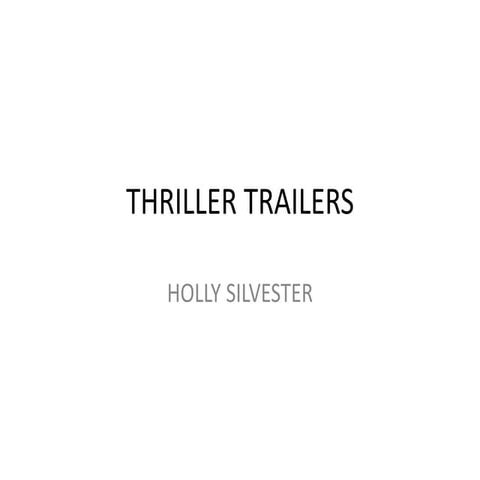 Thriller trailers
