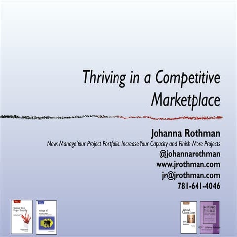 Thriving in a Competitive Marketplace
