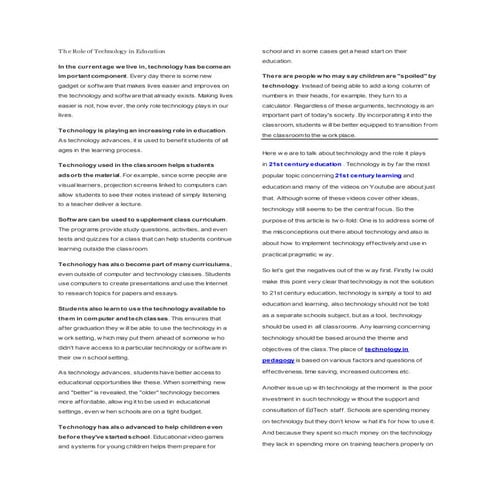 it enters a new learning environment