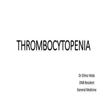 Thrombocytopenia
