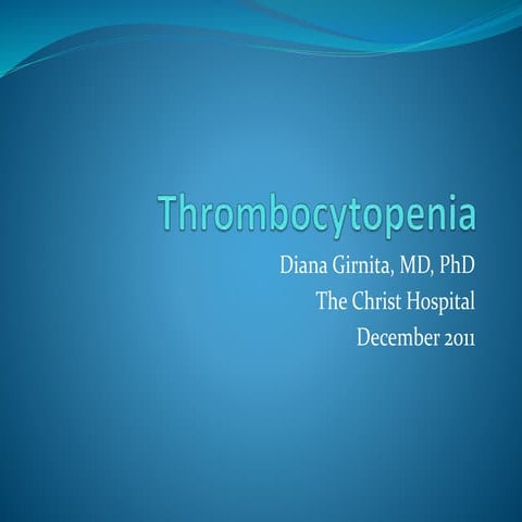 Thrombocytopenia