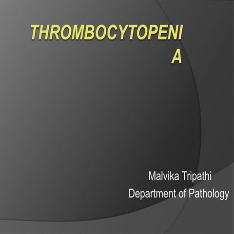 Thrombocytopenia 
