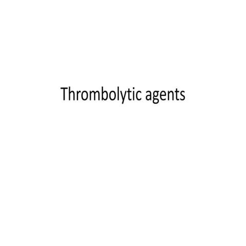 Thrombolytic agents