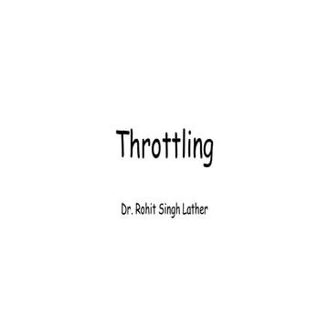 Throttling