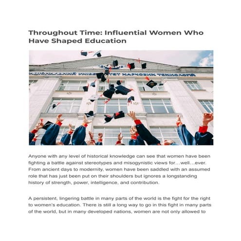 Women's Education Warriors: Bold Leaders Who Transformed Learning | CIO Women...