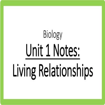 Ths general biology unit 1 our environment living relationships notes_v1516