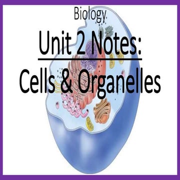 Ths general biology unit 2 our bodies cells and organelles notes_v1516