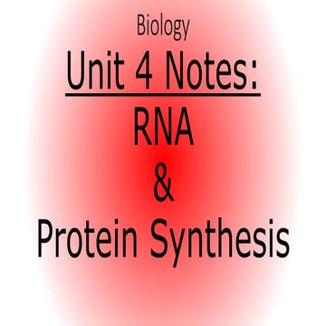 Ths general biology unit 4 heredity protein synthesis notes_v1516