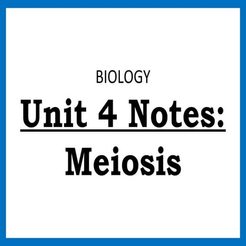 Ths general biology unit 4 heredity reproduction and meiosis notes_v1516