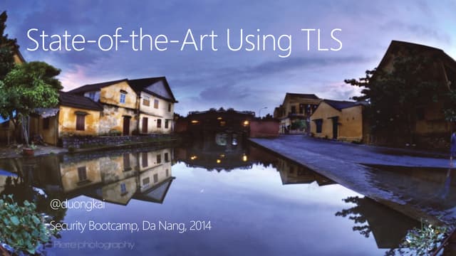 Sử dụng TLS đúng cách - Phạm Tùng Dương
