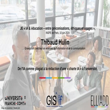 De l'IA comme plagiat à la rédaction d'une « charte IA » à l'université