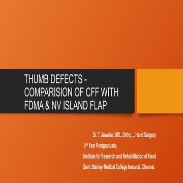 Thumb reconstruction | PPTX