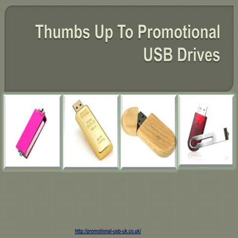 Thumbs up to promotional usb drives | PPTX